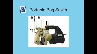 Portable Bag Sewer  Hand Held Bag Stitcher  Union Special 2200B [upl. by Desirea307]