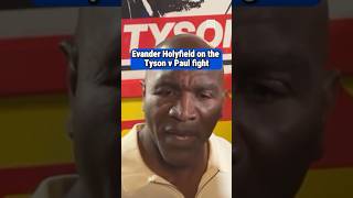 Evander Holyfields pick for Tyson v Paul [upl. by Nekcarb]