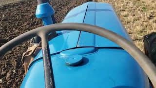 fordson roadless power major pulling two different types of plough [upl. by Eanahc647]