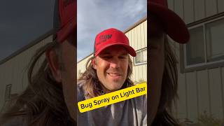 Bug Spray To Clean Light Bar Nooo Waaay wow [upl. by Yednil]