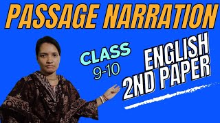 passage Narration  class 9 amp10  Passage Narration  Class 9 amp 10  English Grammar [upl. by Attwood]