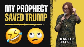 Jennifer LeClaire Takes Credit For Trumps Survival [upl. by Jamesy151]