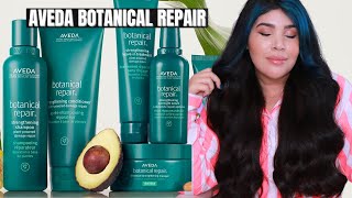 🍃RECONSTRUÇÃO LUXUOSA livre de silicones AVEDA BOTANICAL REPAIR VeganoNoLow Poo [upl. by Adlanor]