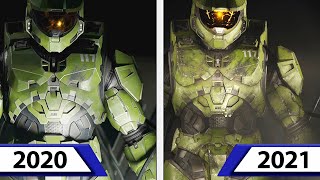 Halo Infinite  2021 vs 2020  Campaign Trailer Comparison [upl. by Oregolac]