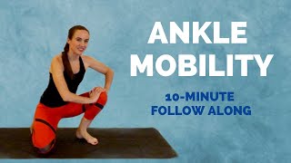 ANKLE MOBILITY Stretches amp Exercises  10 Min Intense Follow Along Routine to Improve Your ROM [upl. by Yevad]