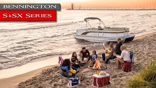 New Bennington S amp SX Premium Pontoon Boats SX21 SX22 SX25  2018 Review [upl. by Lauri]