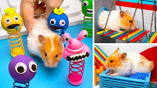 🐹 Facciamo un incredibile labirinto per criceti a tema Rainbow Friends  Fantastica avventura [upl. by Oijres]