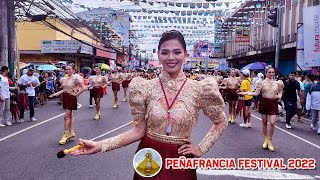 NAGA CITY MILITARY PARADE  MAJORETTES AND MARCHING BAND COMPETITION  PEÑAFRANCIA FESTIVAL 2022 [upl. by Atener]