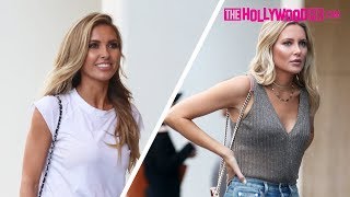 Audrina Patridge amp Stephanie Pratt Film The Hills Reboot At Citizen In Beverly Hills 82818 [upl. by Nerehs]