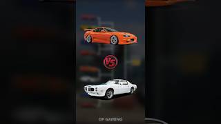 Toyota Supra Mk4 vs 1970 Pontiac Firebird battle Which car will win 😎 [upl. by Brandise]