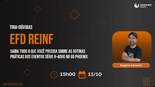 TIRADÚVIDAS sobre EFD REINF na PRÁTICA no G5 Phoenix [upl. by Danas]