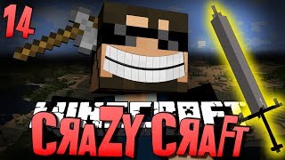 Minecraft CRAZY CRAFT 14  A NEW WEAPON Minecraft Mod Survival [upl. by Eelydnarb]