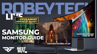 Giveaways  Samsung Monitors 27quotOdyssey G4 28quot Odyssey G7 and 49quot Odyssey G9 Ultrawide [upl. by Hugon136]