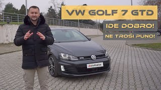 Test VW Golf 7 GTD  Brz atraktivan i štedljiv [upl. by Naot363]