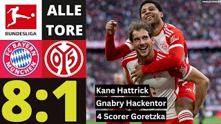 Bayern zerlegt Mainz FC Bayern München vs FSV Mainz 05 81 Alle Tore alle Highlights 09032024 [upl. by Klein]