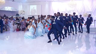 Best Congolese Wedding Entrance Dance  Étonné Cedric and Gina Wedding Phoenix AZ [upl. by Adnalro145]