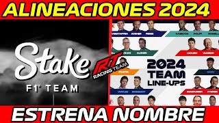 🚨 ¡CAMBIO CONFIRMADO EQUIPO ESTRENA NOMBRE ✔ ALINEACIONES COMPLETAS F1 2024 🏁 [upl. by Eeliak]