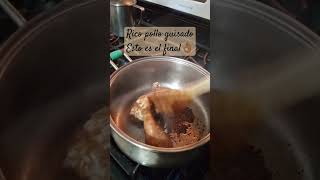 Pollo guisado dominicano🇩🇴 cocina cocinadominicana pollo shorts [upl. by Karleen]