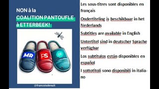 Non à la coalition pantoufle à Etterbeek [upl. by Nebe]