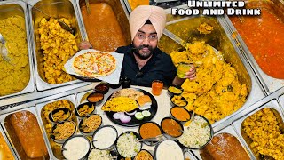 Unlimited Food amp Drinks In Rs170 Only  Unlimited Veg Food  Veg Buffet Food  Indian Street Food [upl. by Albion75]