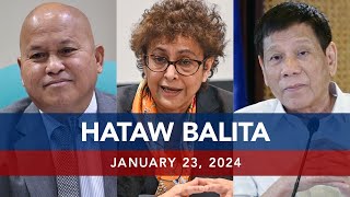 UNTV HATAW BALITA  January 23 2024 [upl. by Kcirtap163]