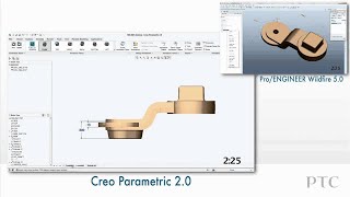 Compare 3D Annotation in Creo Parametric and ProENGINEER  PTC [upl. by Cleve]