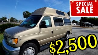 Camper Van FOR SALE 2500  Cheap amp Affordable HIGH TOP Van [upl. by Fergus]