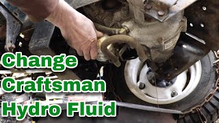 How to Check the Transmission Fluid in a Craftsman Mower [upl. by Adalheid802]