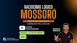 Concurso Mossoró Principais assuntos cobrados em RLM [upl. by Ziagos249]