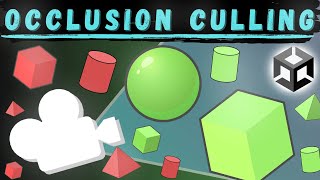 Unity Occlusion Culling Tutorial [upl. by Tcideneb]