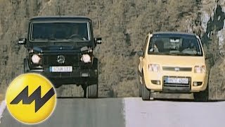 Fiat Panda 4x4 vs Mercedes G 270 CDI Klein gegen groß  das etwas andere OffroadDuell [upl. by Bethezel777]