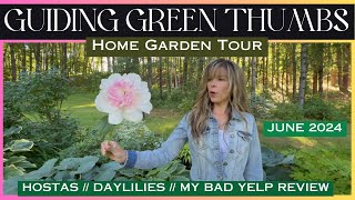 Early June 2024 Home Garden Tour  Hostas  Daylilies  My Bad Yelp Review [upl. by Solracesoj]