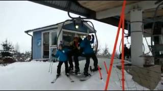 Hilarious Ski Lift Fail [upl. by Eixela]