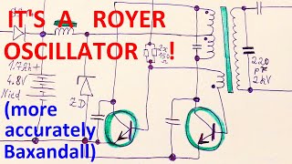 Battery fluorescent inverter  Royer oscillator explained [upl. by Theresita]