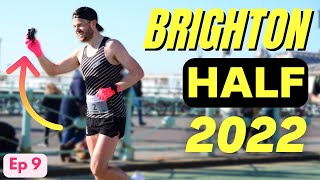 BRIGHTON HALF Marathon with a GoPro This was crazy [upl. by Esahc]