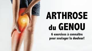 Arthrose du genou  6 exercices à connaître pour soulager la douleur [upl. by Anoy494]