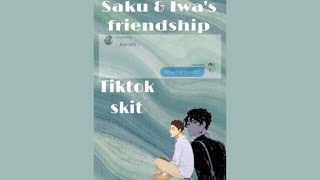 Sakusa amp Iwa’s friendship  Sakuatsu amp Iwaoi  Texting skit  Aurxlina [upl. by Eltrym]