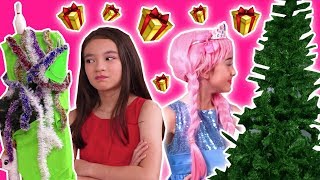 CHRISTMAS TREE COMPETITION 🎄Princess Decoration FAIL  Princesses In Real Life  Kiddyzuzaa [upl. by Glassco]