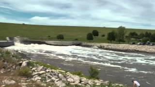 Saylorville dam Lake Polk county iowa flooding high water of Des Moines camping [upl. by Eninej]