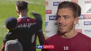 quotBest day of my lifequot  Jack Grealish scores winner in derby after being punched by Birmingham fan [upl. by Tory572]