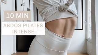 10 MIN ABDOS PILATES INTENSE  ventre plat abdos dessinés burn 🔥 [upl. by Nivlac]