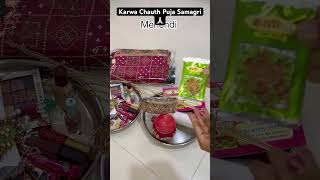 Karwa chauth puja samagri करवा चौथ पूजा की सामग्री song music bollywood garbadance love [upl. by Tevlev238]