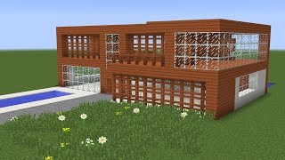 How to build a modern vacation house  Minecraft [upl. by Fancie852]