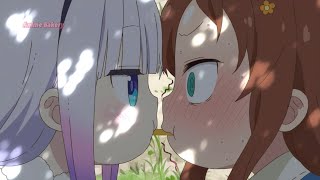 Kanna and Saikawa french fries kiss  Kobayashi’s Dragon Maid S  Kanna Moments [upl. by Auod]