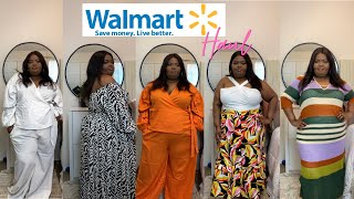 Walmart SUMMER 2022 PLUS SIZE TRY ON HAUL  WIDE WIDTH SUMMER SANDALS  ELOQUII ELEMENTS JANE KIMANI [upl. by Lalita263]