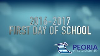 Peoria Unified First Day of School 2016 [upl. by Aehsila]