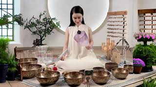 Relieve Anxiety amp Stress with the Calming Sounds of Tibetan Singing Bowls [upl. by Diana]