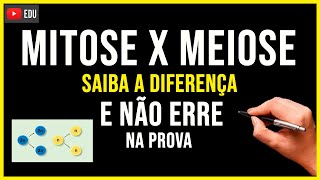 DIFERENÇA ENTRE MITOSE E MEIOSE  Aprenda em 2 minuto Não Erre Nunca na PROVA [upl. by Htilil]