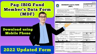 Paano kumuha Online ng MDF Members Data Form sa PagIBIG Fund [upl. by Eleazar]