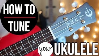 How to tune a ukulele THE EASY WAY [upl. by Aznaed]